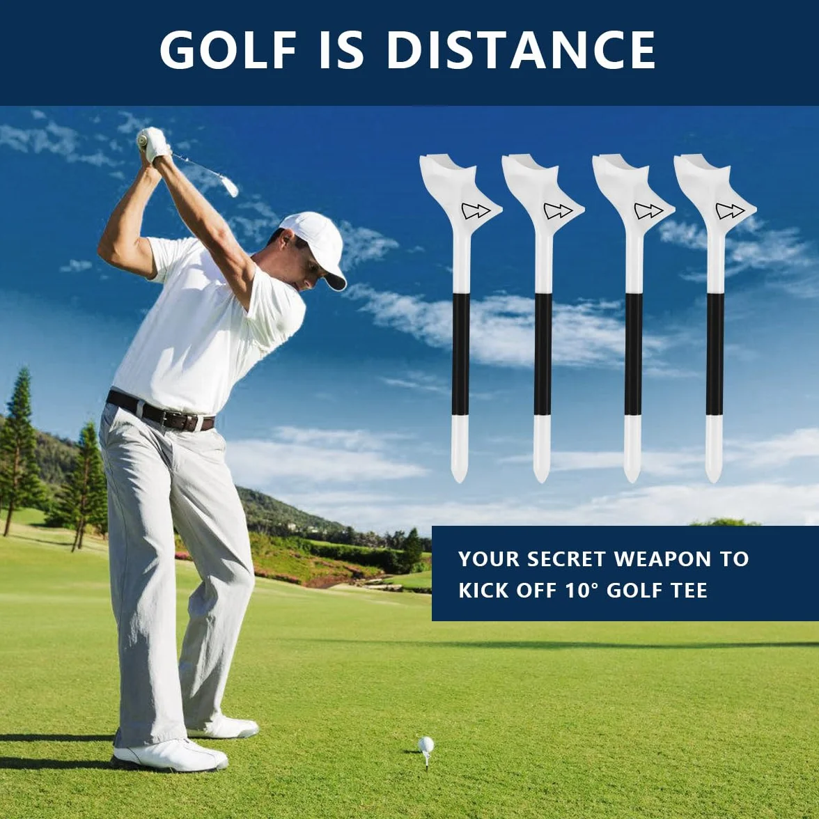 Tees de Golf 83mm Plástico para Entrenamiento de Práctica - 10 Piezas