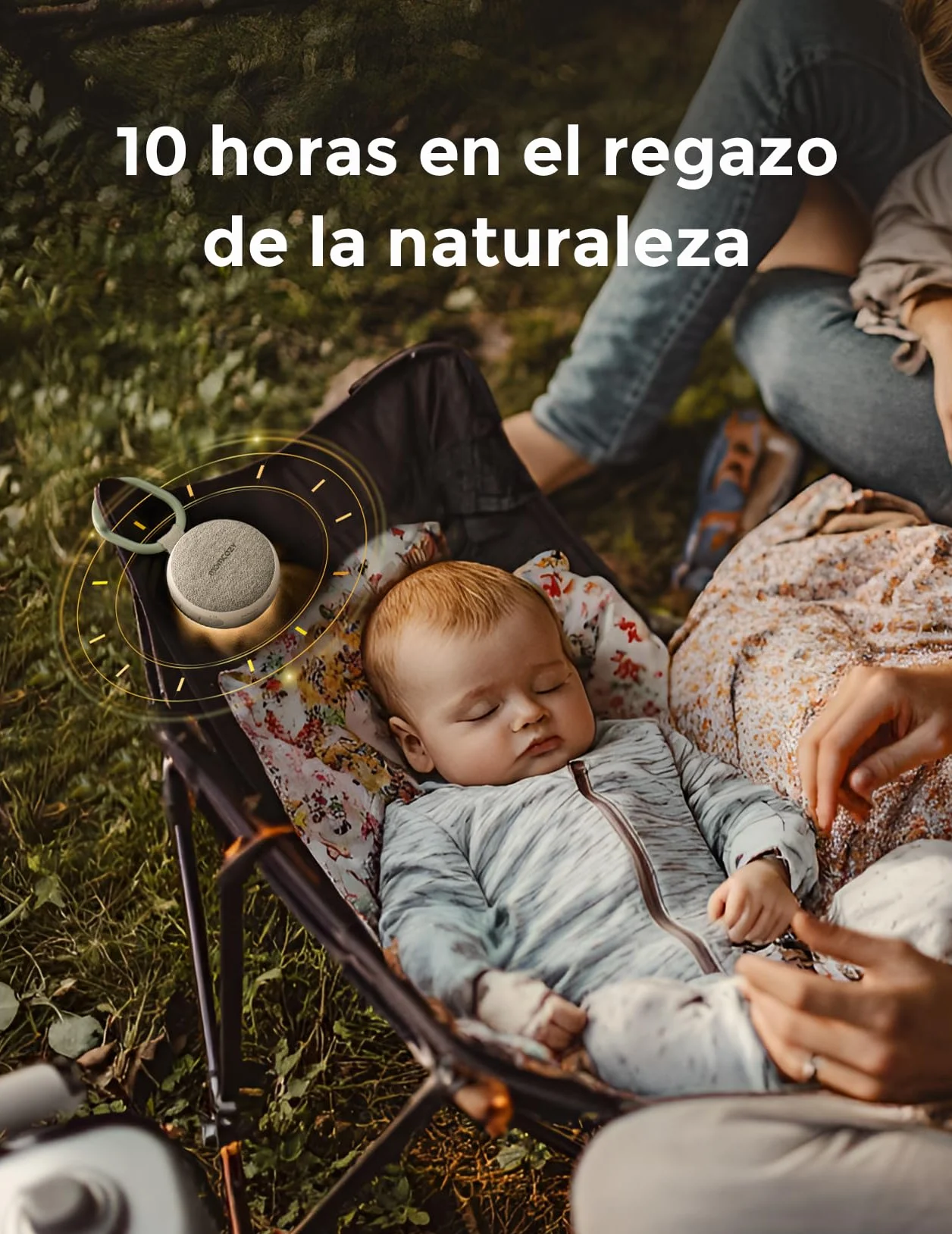 Momcozy Maquina Ruido Blanco Bebe con 20 Sonidos Relajantes, Luz Nocturna, Temporizador