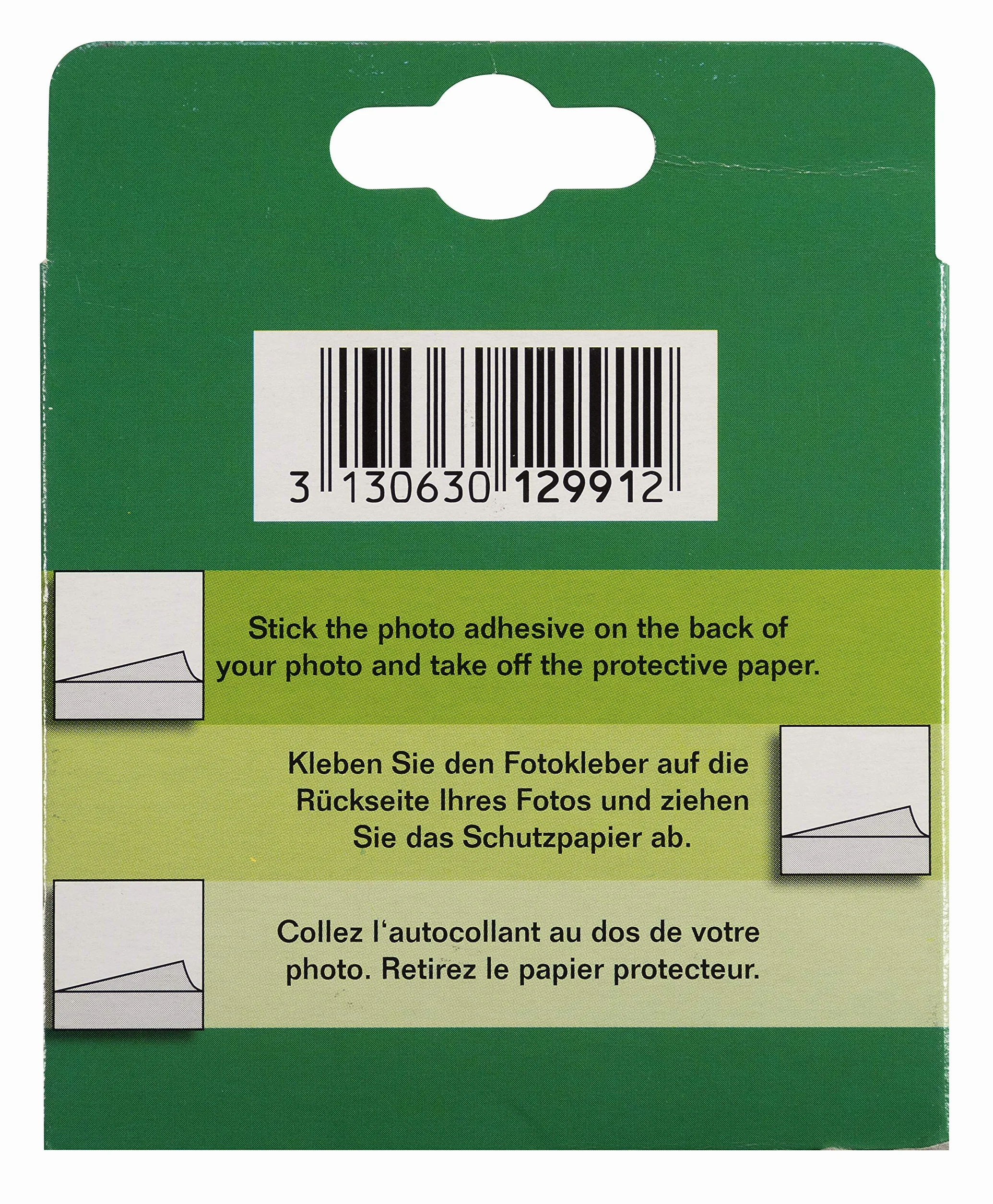 Exacompta Recambios Pack de 600 Pegatinas Autoadhesivas de doblecara para Fotos, Color Blanco