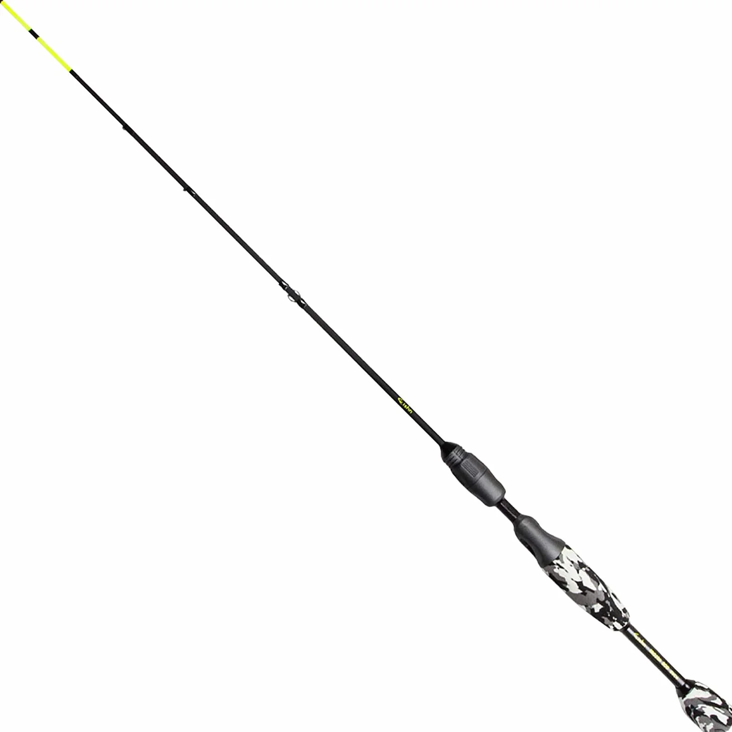 FISHN Caña de Hielo 80 cm Carbono Alta Resistencia Ligero para Pesca Depredadores Lucio Perca Trucha