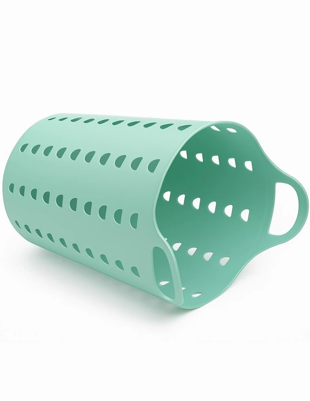 JARDIN202 - Cesto Ropa Sucia 60L y 26L con Agujeros Triangulares | Cesta Colada Moderna | Gris, Azul o Verde | 60 litros (Verde)