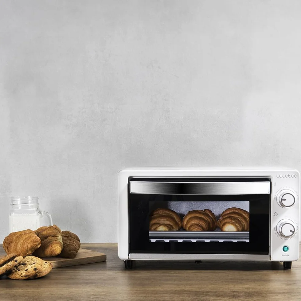 Cecotec Horno de sobremesa Bake&Toast 1090 White, 10 L, 1000 W, Temporizador 60min, 230ºC