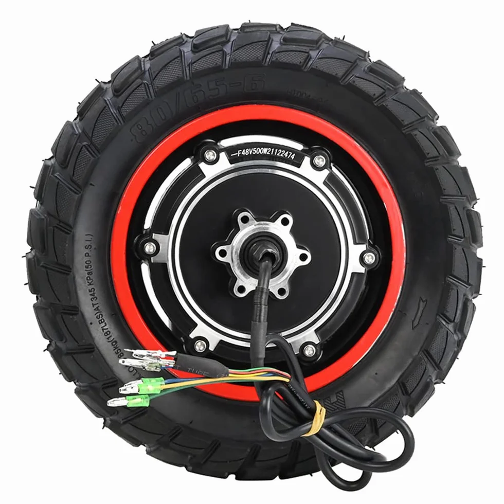 E Scooter Motor 10 pulgadas 48V 500W para Kugoo M4/M4PRO Neumáticos Inflables Rueda Trasera