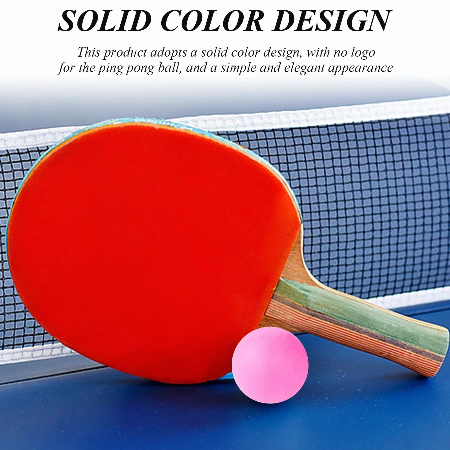 Pelotas De Tenis De Mesa Rosa 40 mm Plástico Paquete De 20 Entrenamiento