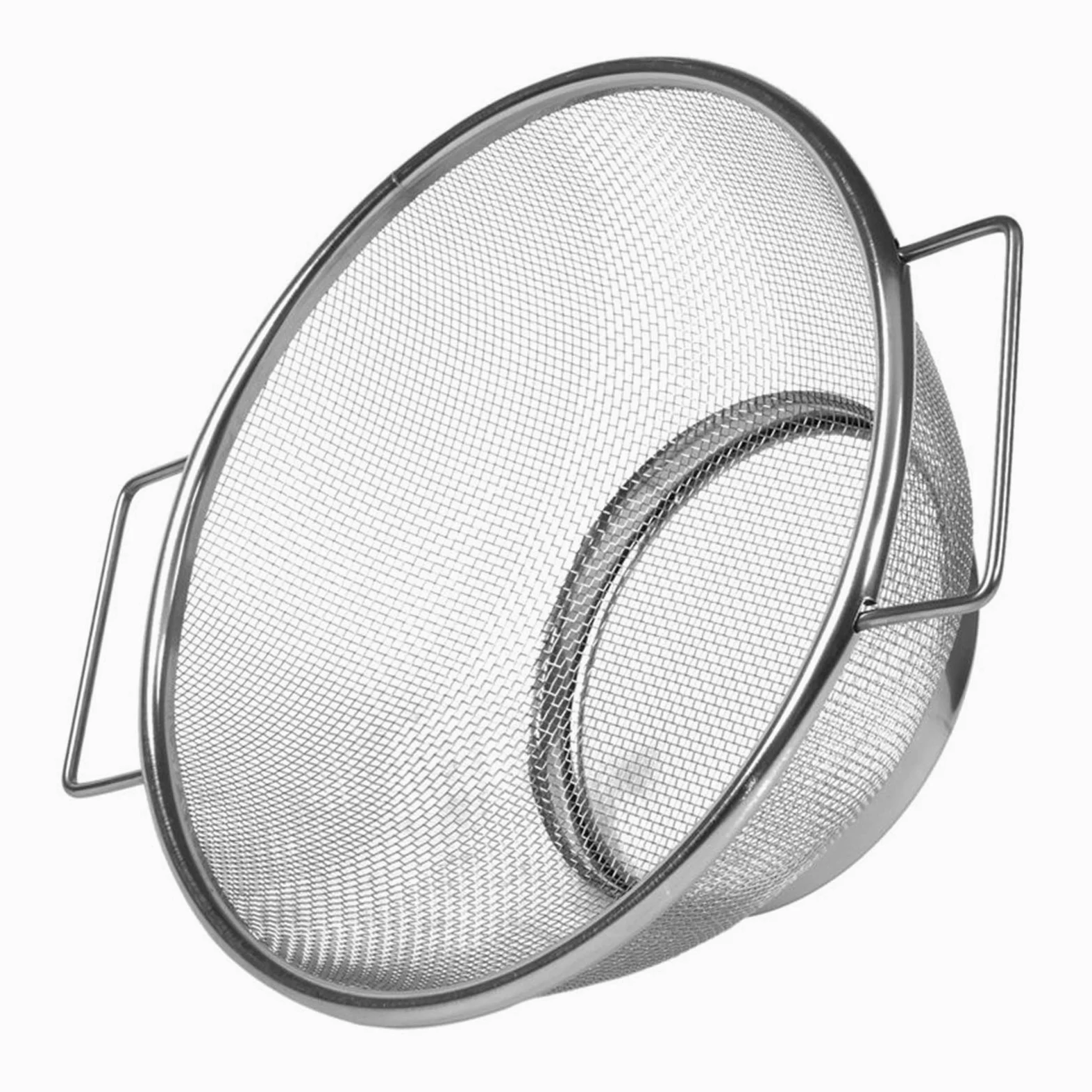 Colador Drenaje de la Cesta tazón de Malla Fina colador tazón escurridor verdura tamiz colande Sifter Cocina Cesta de Almacenamiento de Acero Inoxidable Coladores de Alimentos
