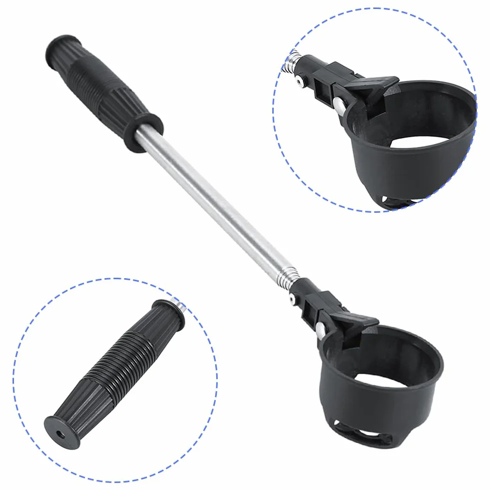 Golf Ball Retriever, Recogedor Pelotas Golf, Golf Ball Retriever, ABS Recogedor de Bolas Golfs Recogepelotas Telescópico Pelota Portátil con Agarrador Pelotas para Putter Acero Inoxidable Retráctil
