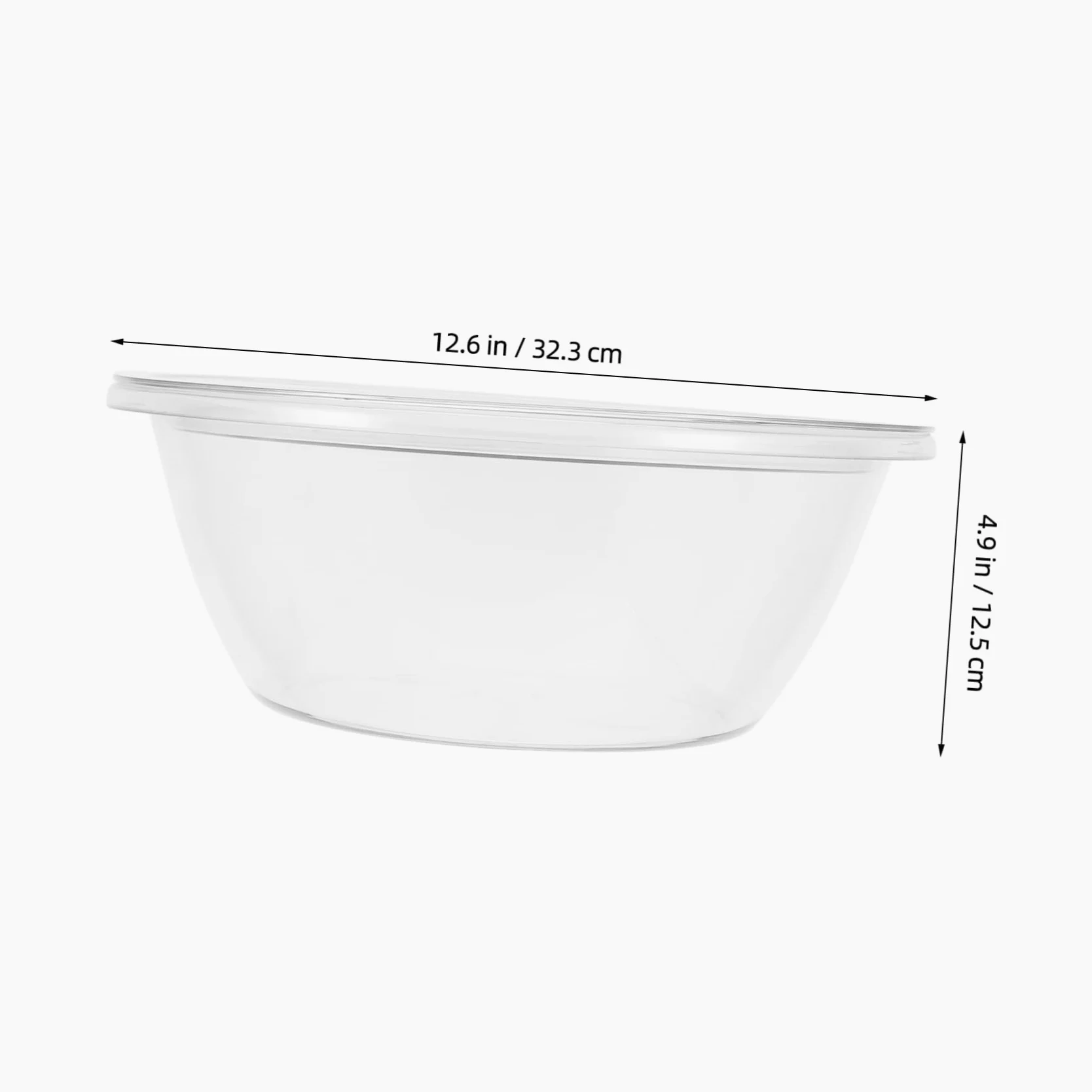 Alipis Bol Grande de Plástico con Tapa Transparente y Resistente Deformación Multiusos para Amasar Preparar Ensaladas y Almacenar para Cocina Familiar
