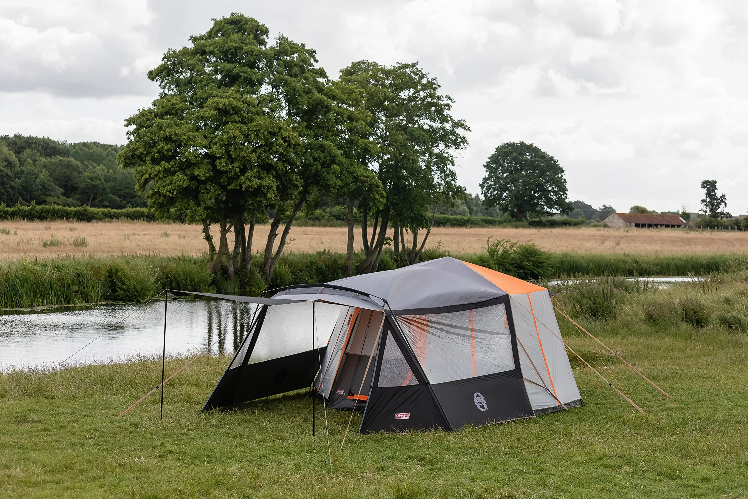 Coleman Extensión Frontal Octagon 8, toldo para Todos los Modelos Octagon 8, construcción Robusta de Varillas de Acero, Espacio para Mesa y Sillas