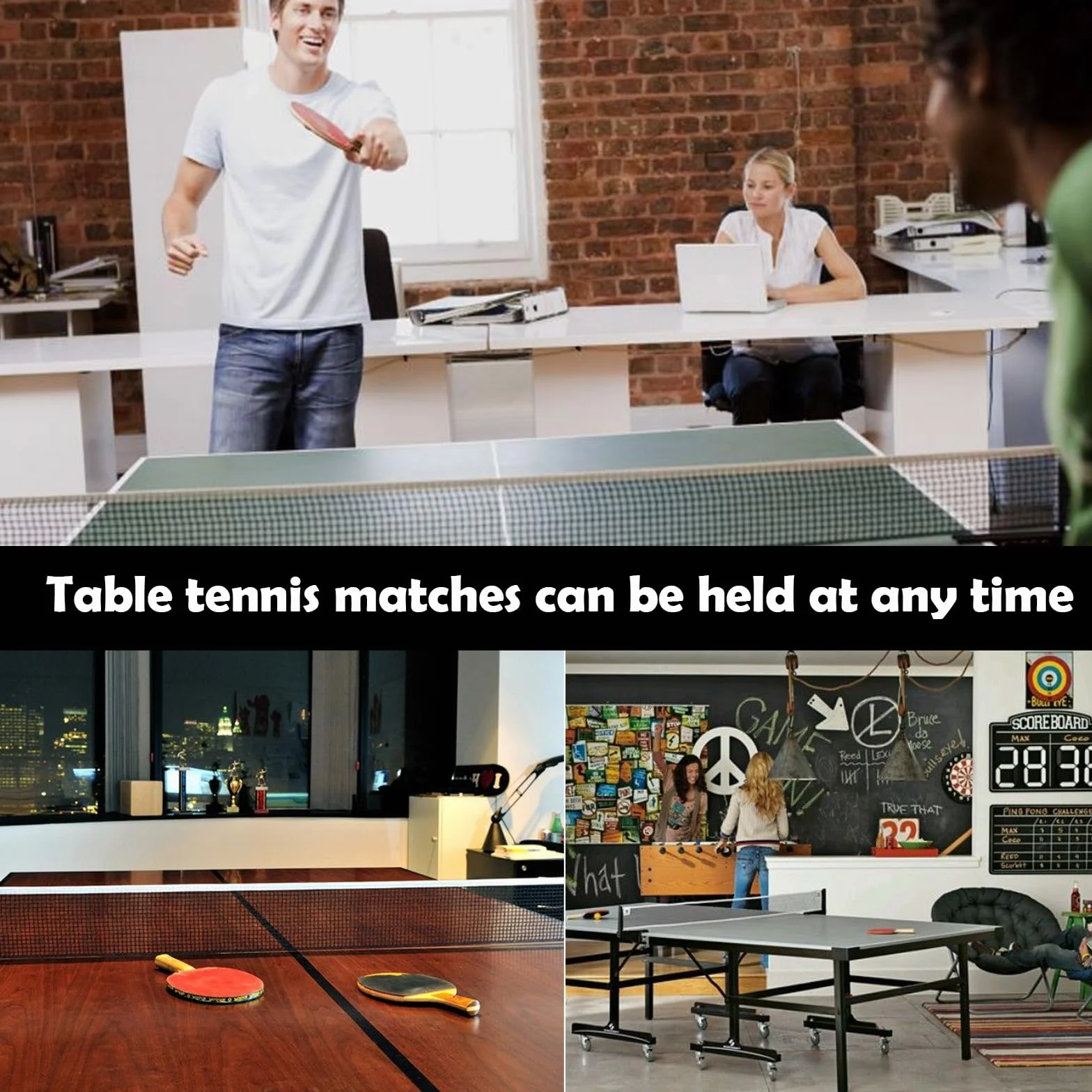 Red de Tenis de Mesa de Reemplazo 180cm Plegable Impermeable Poliéster Negro 2 Piezas