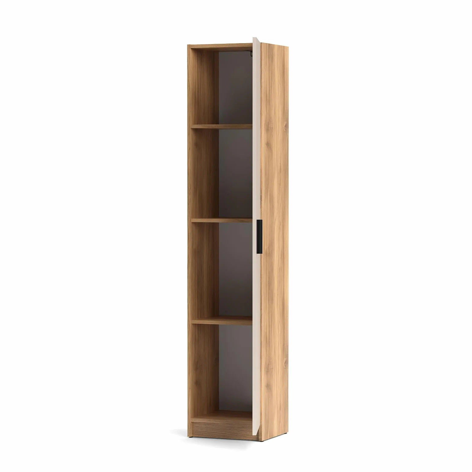 Shiito | Modelo Elba - Mueble Multiusos 1 Puerta | Acabado Mauvella-Beig