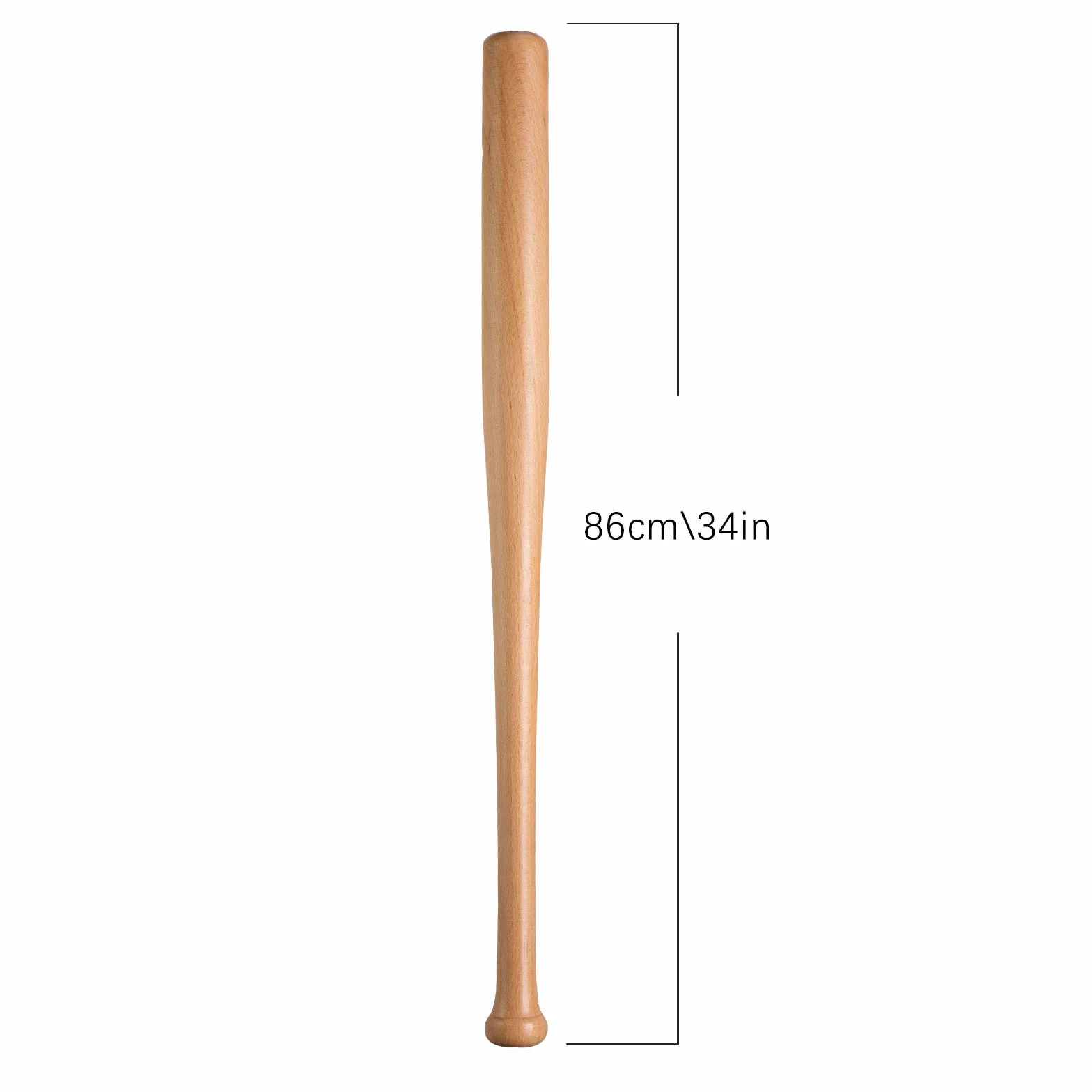 Bate de Béisbol de Madera 71-86 CM - Barra Maciza, Agarre Antideslizante para Entrenamiento y Juego al Aire Libre