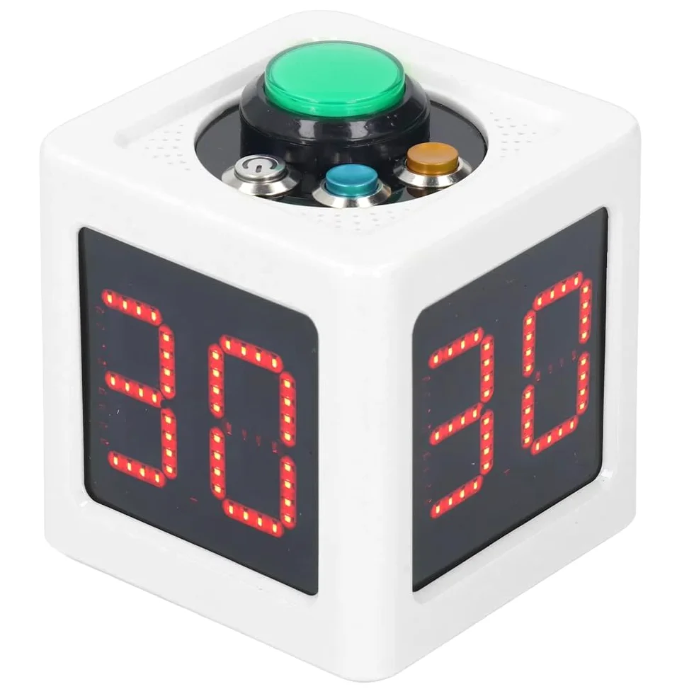 Temporizador Digital de Cubo de 4 Lados de 1,4 Pulgadas con Cuenta Regresiva para Póker, Ajedrez y Casinos Privados, Color