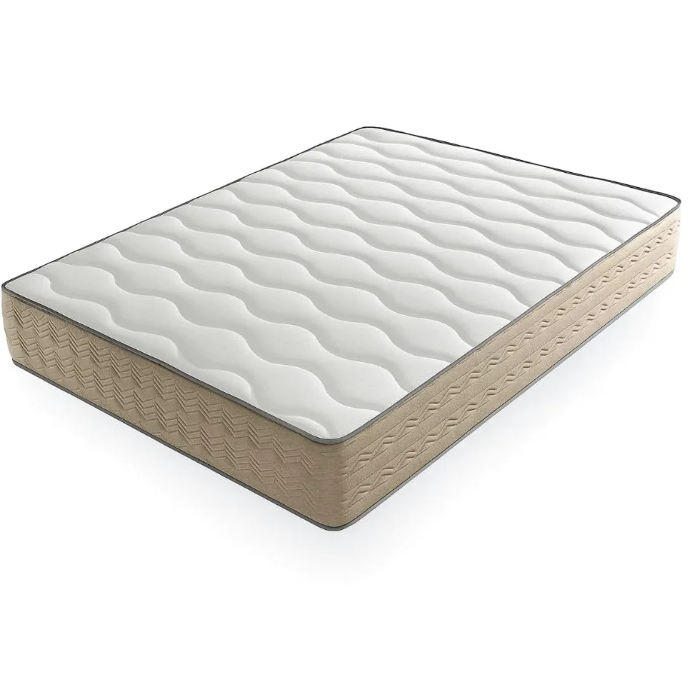 DAGOSTINO Home - Colchón Viscoelástico Firenza 150x190 | Altura 25 cm | Firmeza Alta H3 | Tecnología Visco Zen Adaptativa | Doble Cara Invierno Verano | Núcleo Core Vital | Blanco