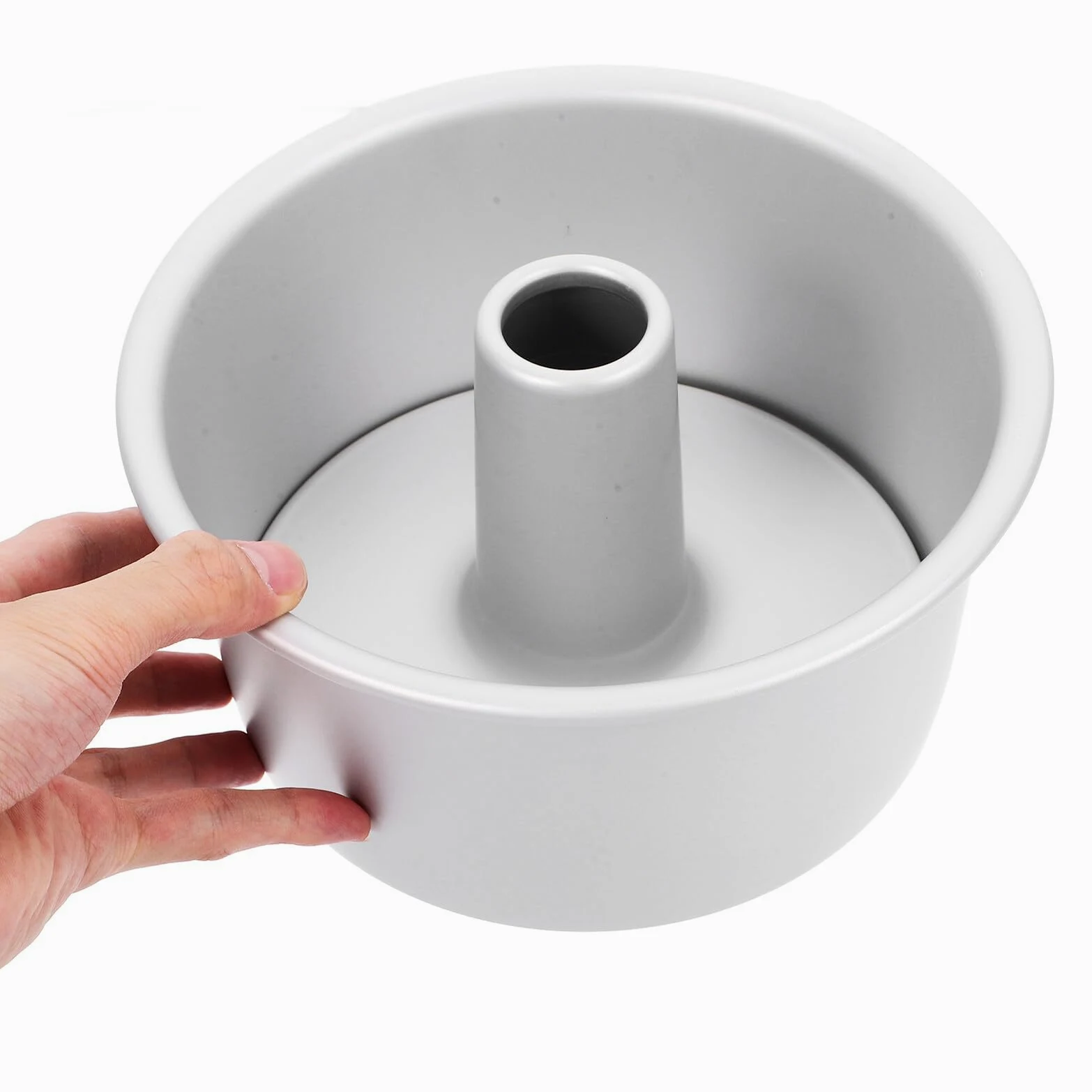 BESPORTBLE Molde Fácil de Limpiar para Adecuado para Redondo Fondo Desmontable Aleación de Aluminio Blanco Pasteles Hornear en Casa y Pastelerías Profesionales