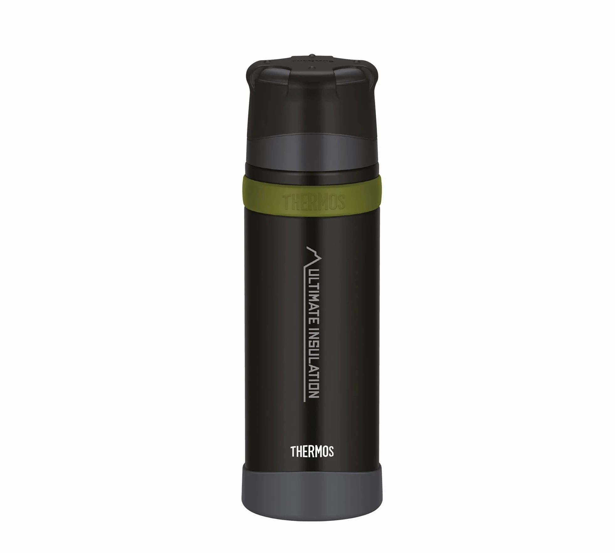 THERMOS Botella, Acero Inoxidable, Charcoal Black Mat, 0,7 Liter