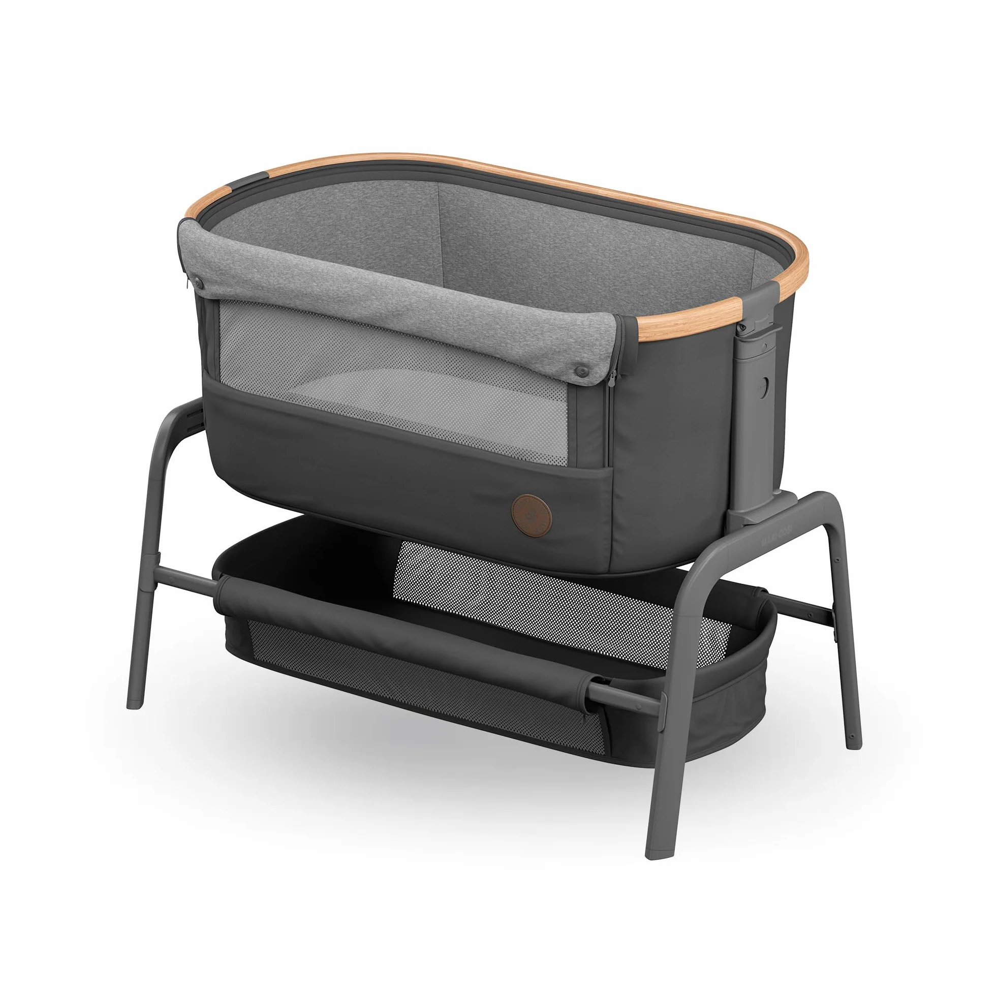 Maxi-Cosi Iora Cuna Colecho Bebe Co-Sleeper 0-6 meses 9 kg 4 Posiciones Inclinación 5 Altura Essential Graphite