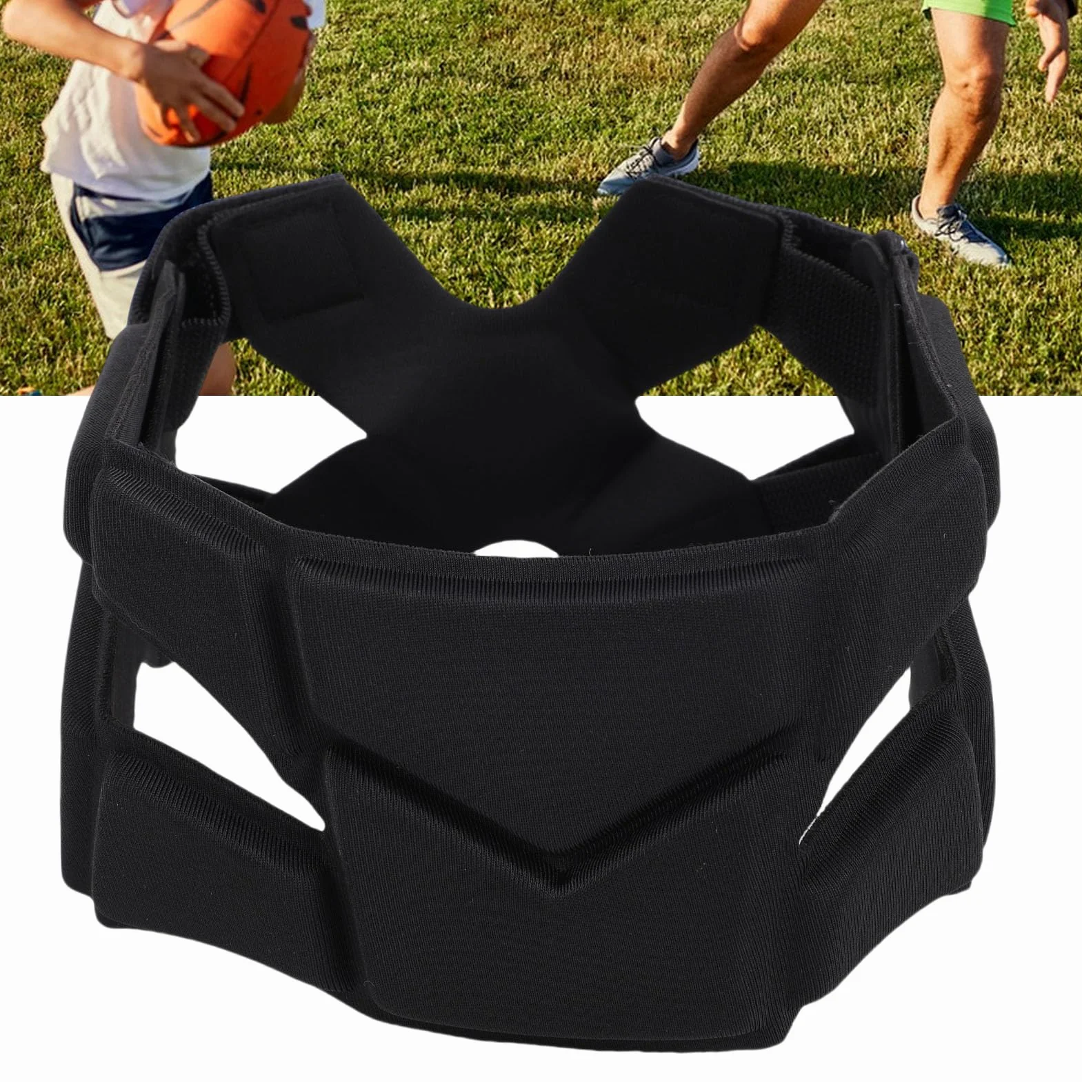 Yosoo Health Gear Casco Protector de Fútbol con Acolchado de Espuma y Fibra de Poliuretano, Diadema Ajustable Transpirable