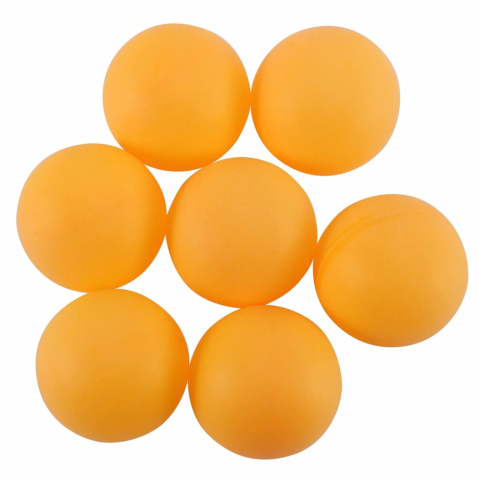 Pelotas de Ping-Pong Naranja 50 Unidades Duraderas Sin Costura Entrenamiento Avanzado