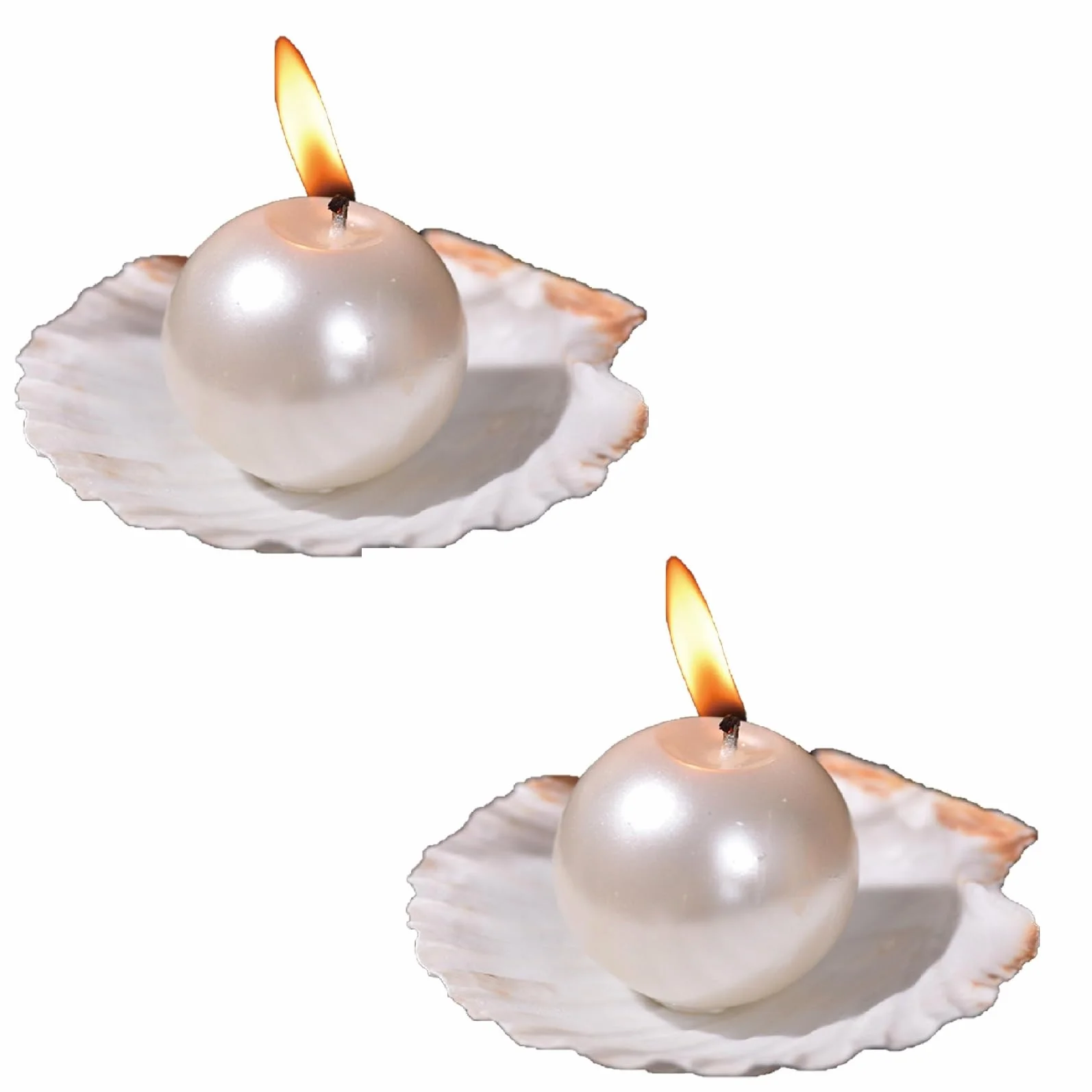 Paquete de 2 velas perfumadas en forma de perla, vela decorativa de cera de soja aromática para fotos, cumpleaños, boda, vacaciones, fiesta, regalo, vela perfumada para el día de la madre, meditación