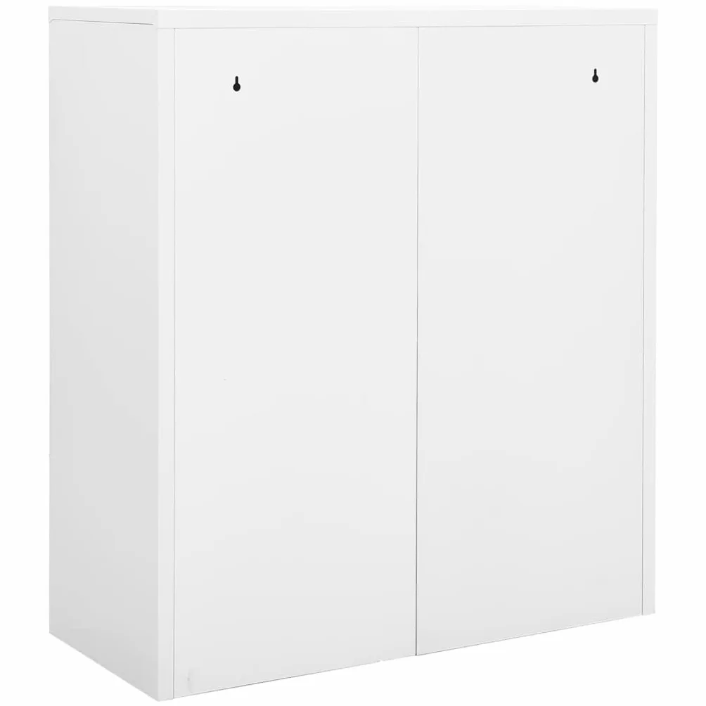 vidaXL Armario de Oficina Mueble Archivador Cajonera Almacenamiento Archivos Documentos Organizador Universal de Acero Blanco 90x40x102 cm