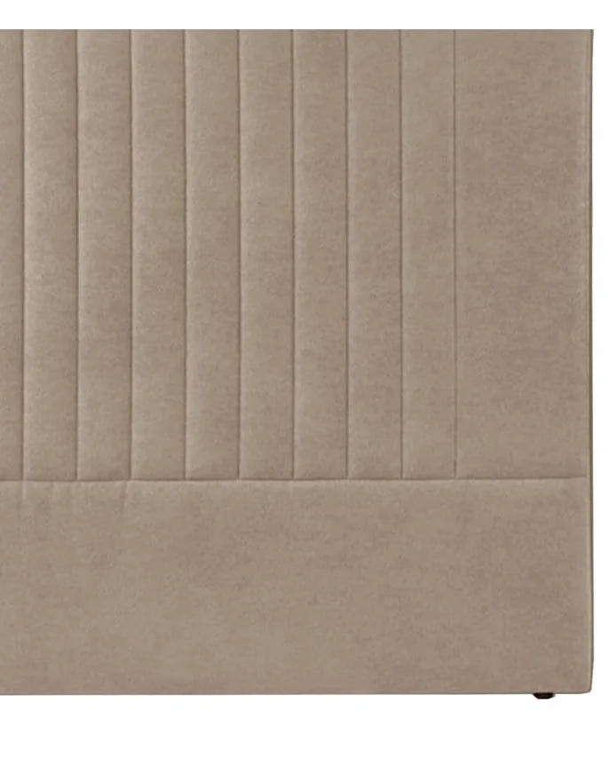 Home Heavenly® Cabecero Artik – Tapizado en Tela con Diseño de Rayas Verticales – Acolchado y Decorativo – 160 X 120 cm Color Beige
