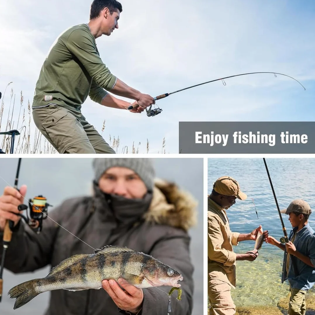 Anzuelos de pesca de acero inoxidable antimordedura 50 piezas 5 tamaños para lucio