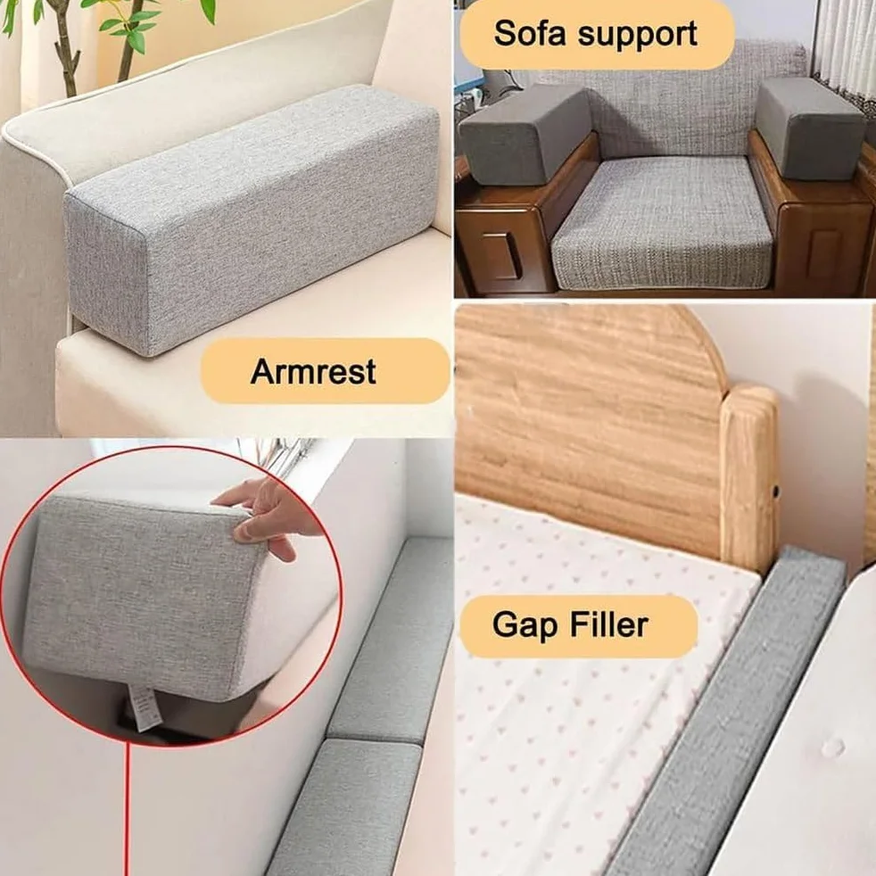 Genérico Extensión de colchón con Relleno de Espacio para Cama a Medida,Relleno de conexión,Cuña de colchón,Puente de Cama,Relleno de Espacio para Cama Grande para Camas Individuales