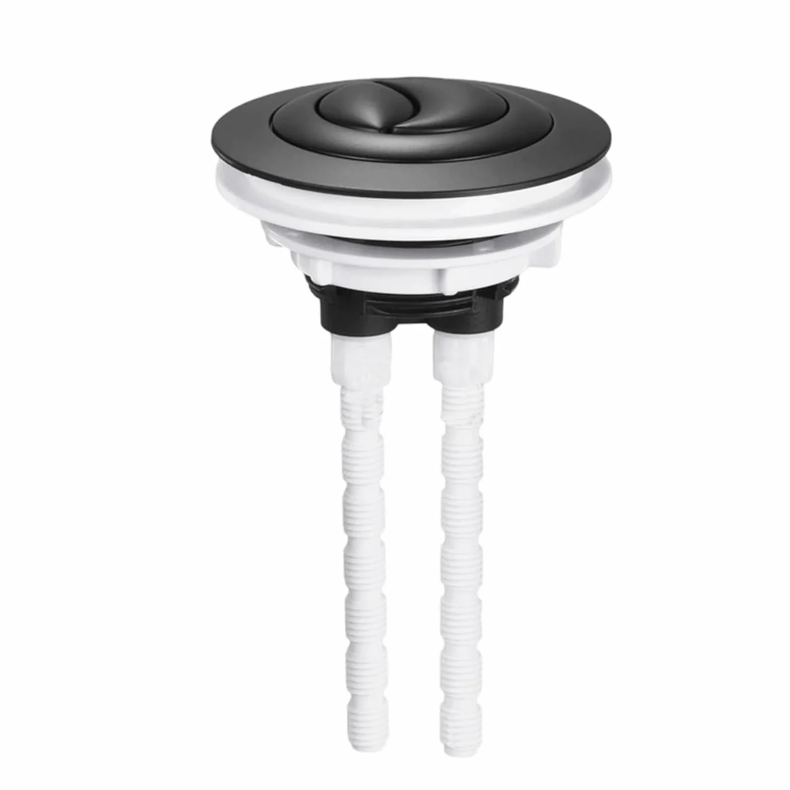 Reemplazo del botón de Lavado del Inodoro, Kit de Descarga Inodoro Doble, botón Cisterna, Varilla 100mm, Multicolor(Black)