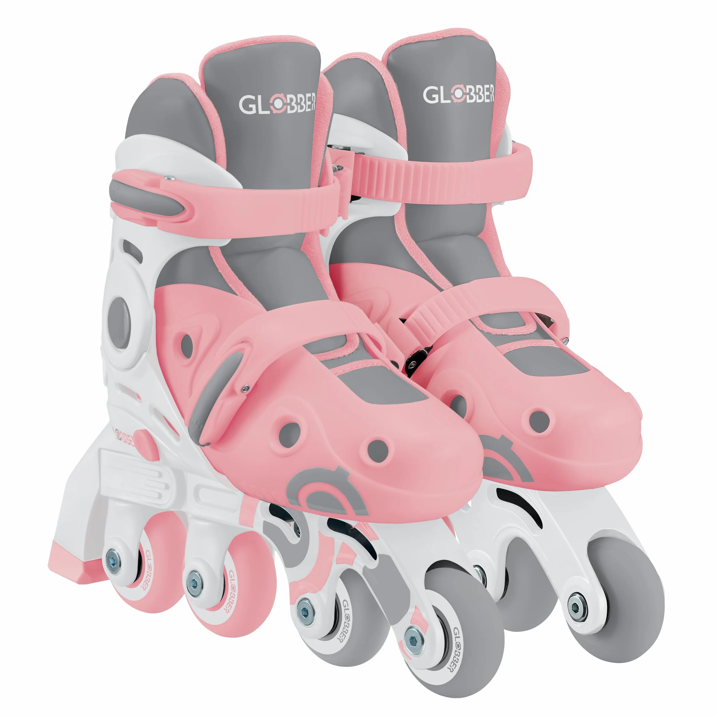 Globber Patines en Línea 2 en 1 Niños Talla 30-33 Rosa Pastel