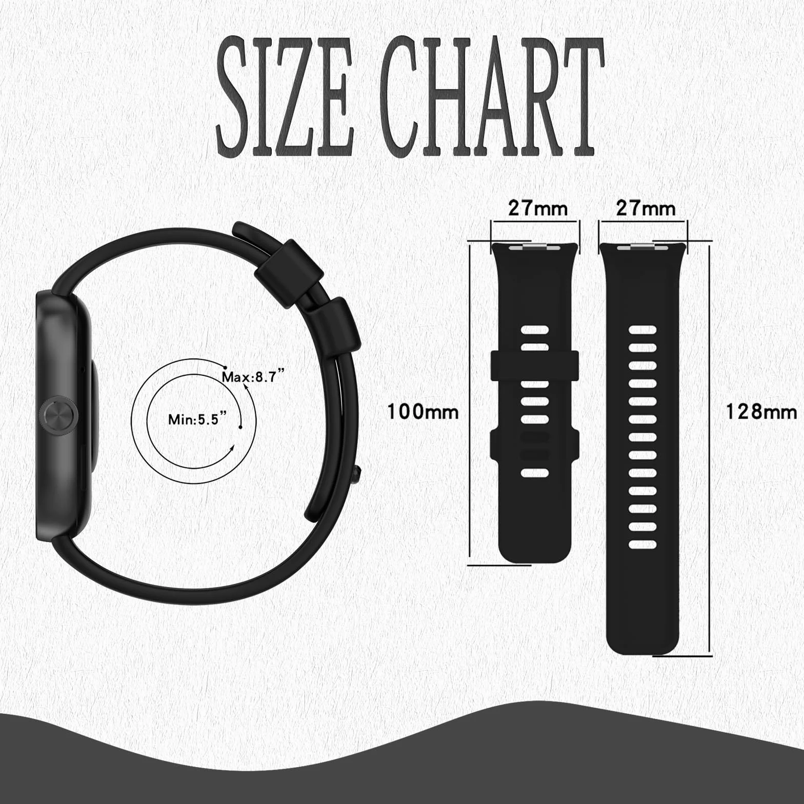 Silicona Correa Compatible para Xiaomi Redmi Watch 4/5/6/6 NFC Smart Band 8 Pro/9 Pro/10 Pro Pulsera Deportiva