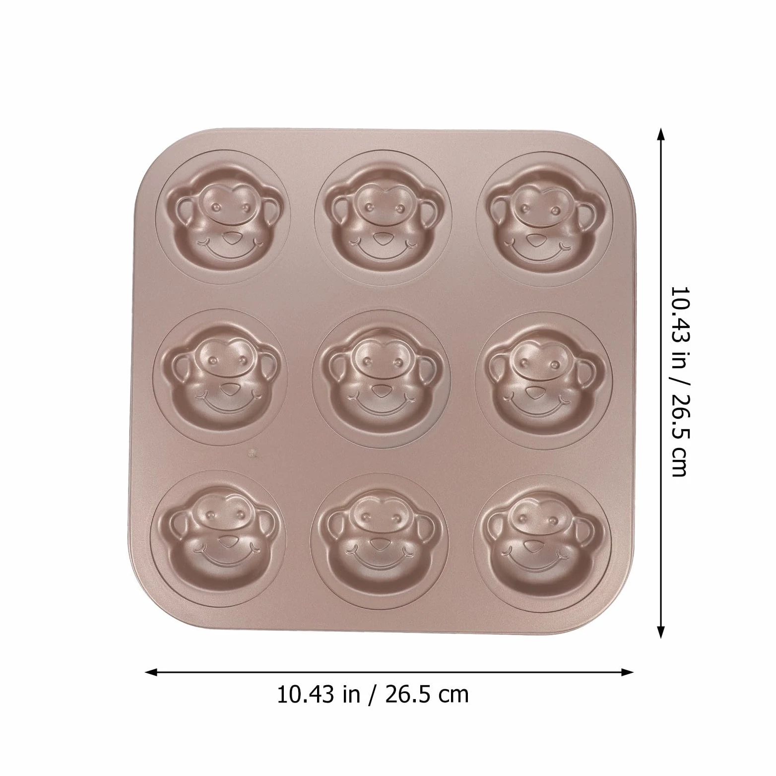 Molde Forma de Mono para Hornear Antiadherente de Acero al Carbono y Resistente a Altas Temperaturas, Adecuado para Hacer Pasteles y Postres en Casa