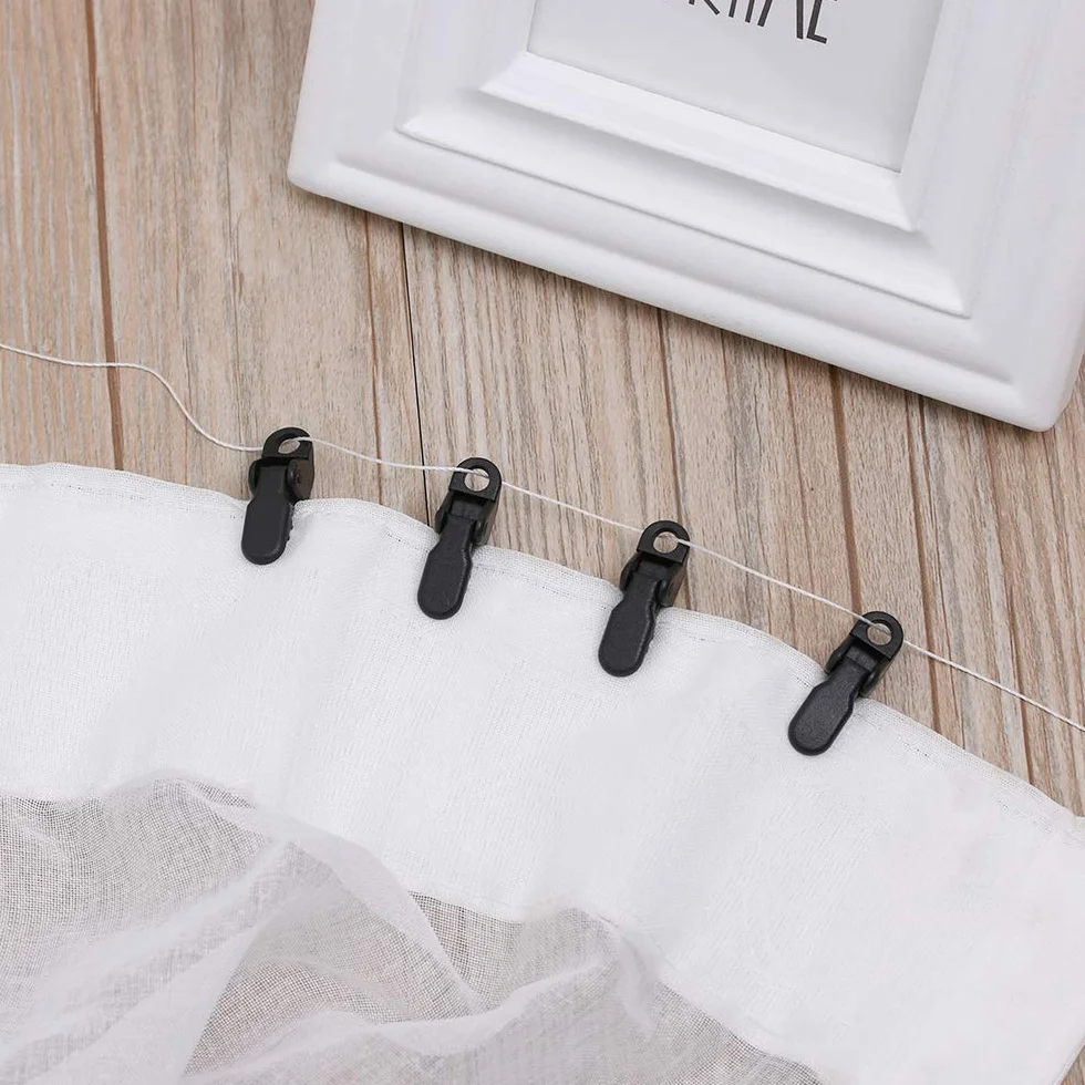 YIXISI 50Pcs Abrazaderas Pinza de Cocodrilo Plástico para Tienda de Campaña