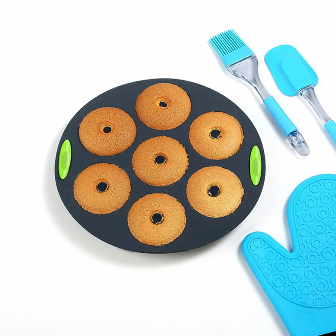 Set de 5 Moldes de Silicona para Pasteles y Repostería Casera | Resistente al Calor, Flexible y Reutilizable, Limpieza Sencilla, Uso en Cocina y Horno para Aficionados la Repostería