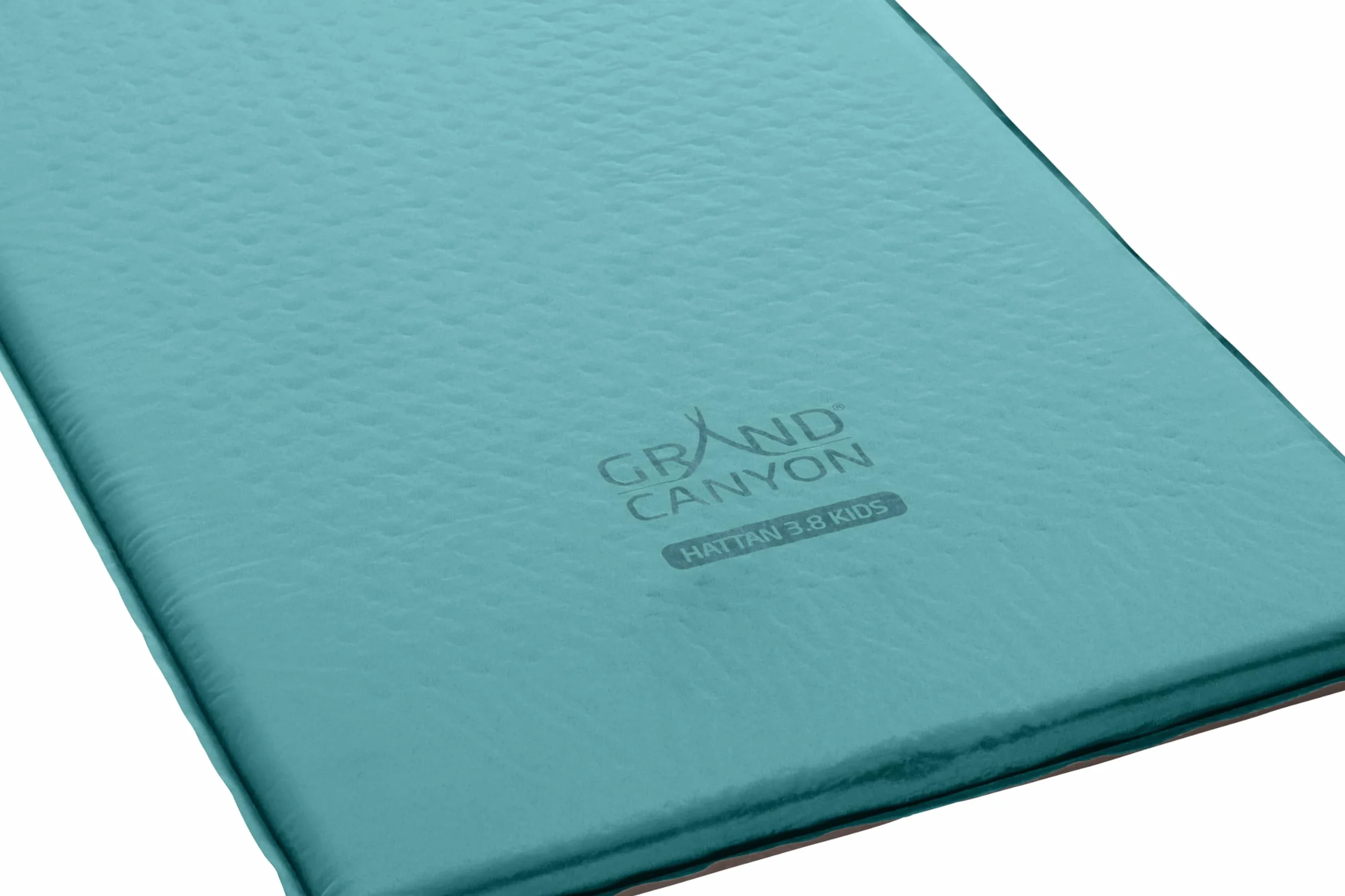 Grand Canyon HATTAN 3.8 KIDS Estera de camping autoinflable 160x51x3,8cm Meadowbrook turquesa