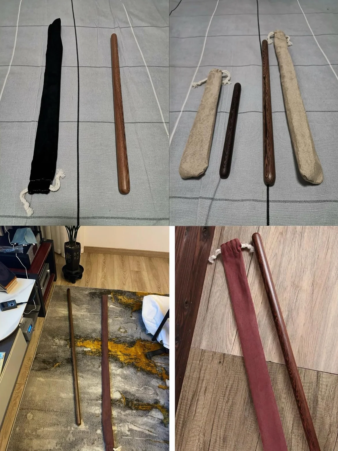 Regla De Tai Chi Bastón Palos De Taiji Qigong Equipo para Deportes Lentos Entrenador De Mano para Principiantes De Kung Fu Tai Chi Stick Equipo Ejercicio,Bastón para Aikido Marciales