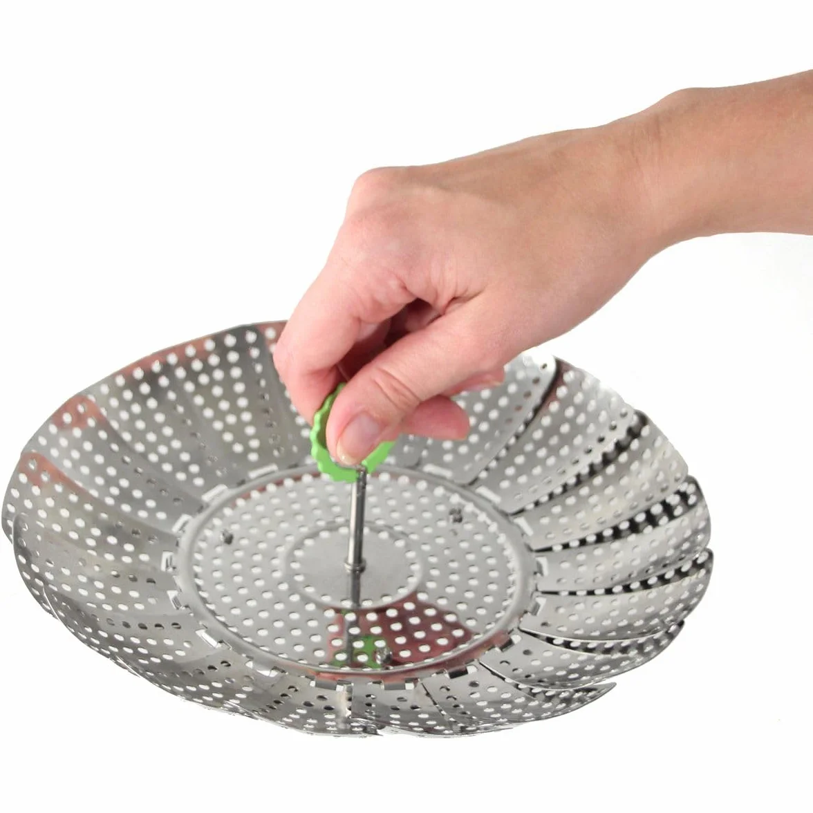 Fackelmann FOOD&MORE Cestillo Cocción Vapor acero inoxidable. Color inox. 13 a 24cm. 1 ud.