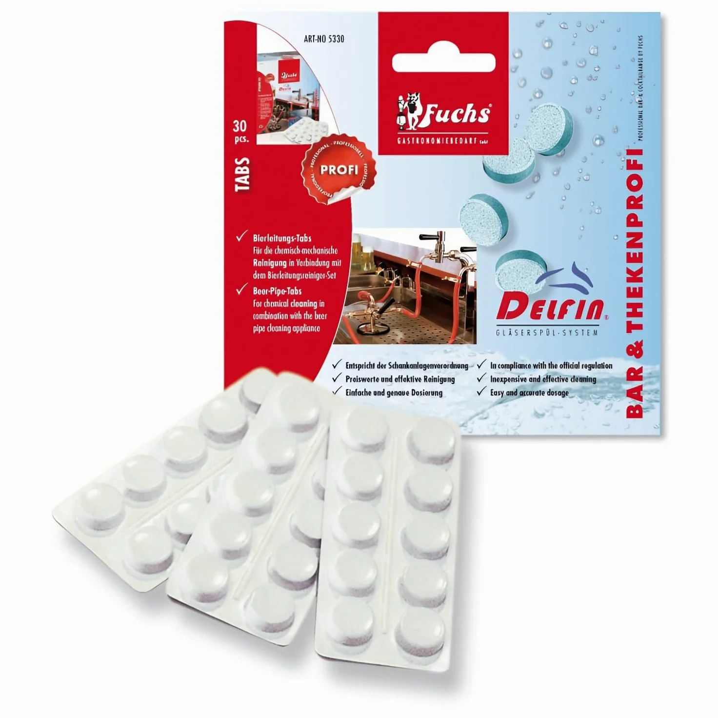 Producto de limpieza, pastillas de limpieza - DELFIN, 30 piezas