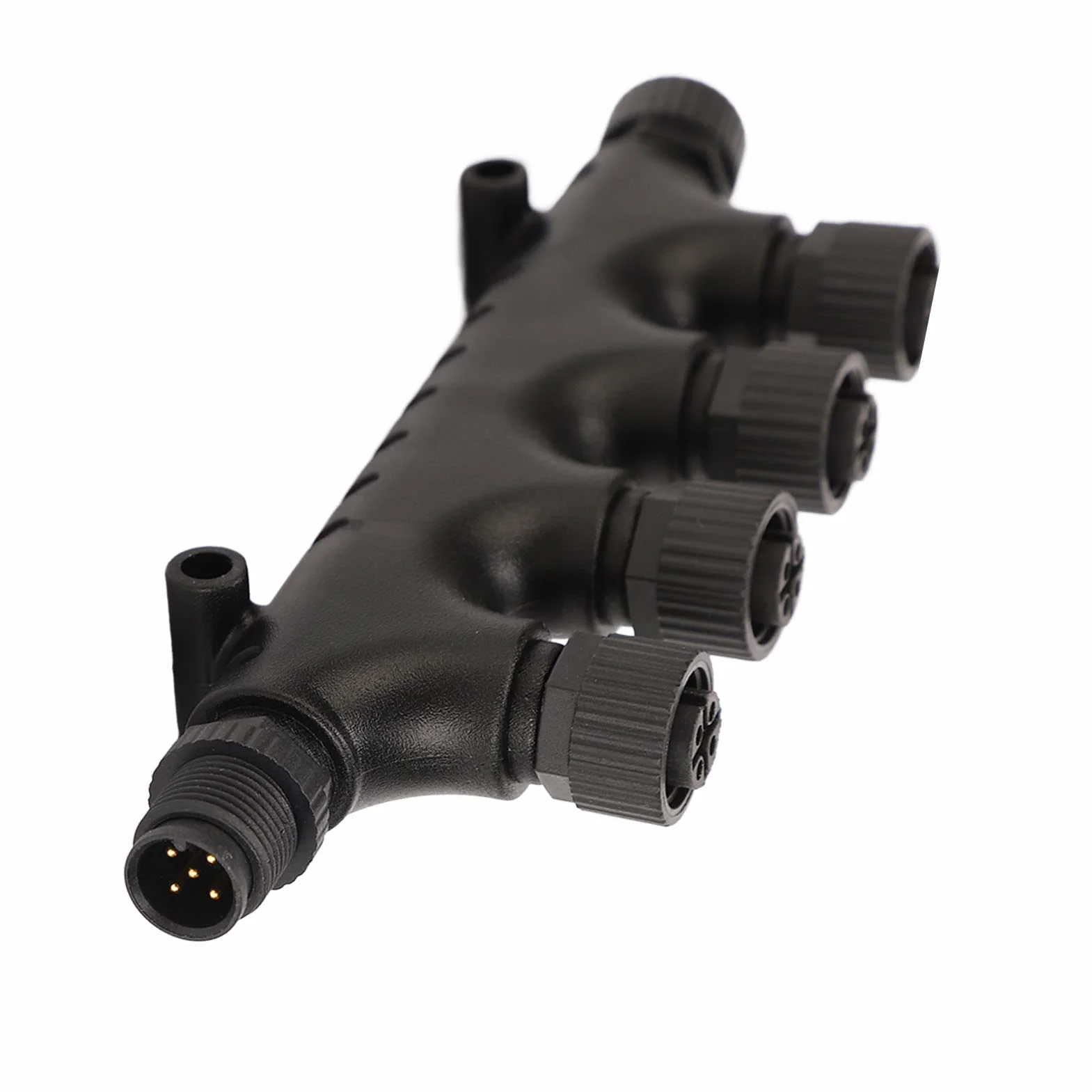 Tbest Conector en T de 4 Puertos NMEA 2000 M12 5 Pines IP67 Impermeable para Redes Lowrance