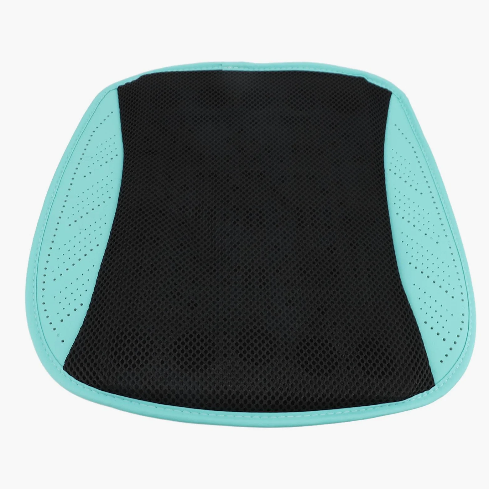 Srliya Cojín de Asiento Ventilado con Tecnología de Ventilador Inteligente, Base Antideslizante Alimentada por USB para el Hogar (Cian Negro)