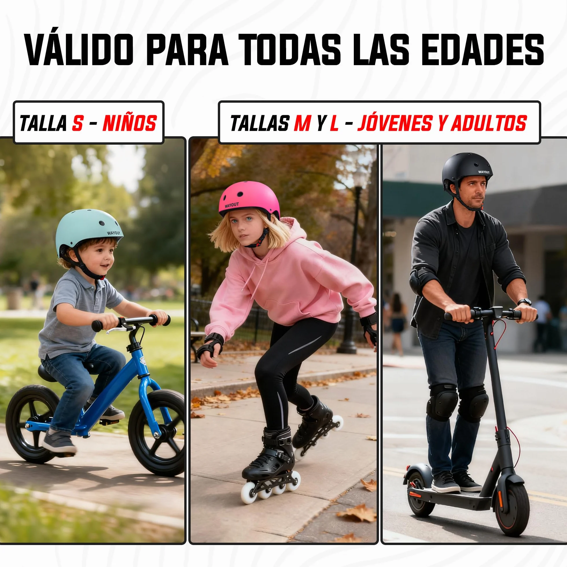 Casco Deportivo Unisex Niños Jóvenes Adultos