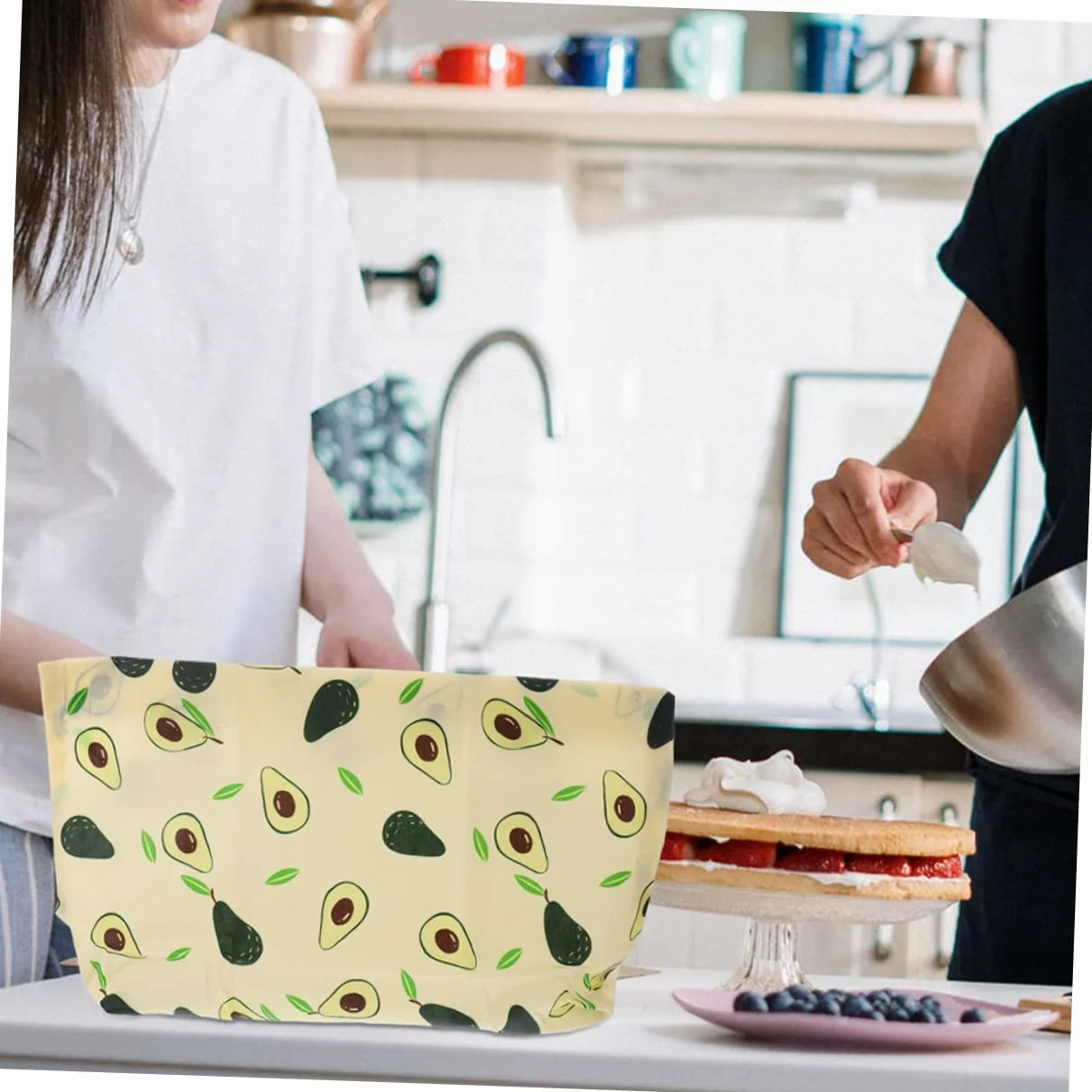 3piezas Bolsas De Almacenamiento De Alimentos De Cera De Abeja Reutilizables Envolturas De Algodón Biodegradables para Frutas Verduras y Snacks Certificadas por