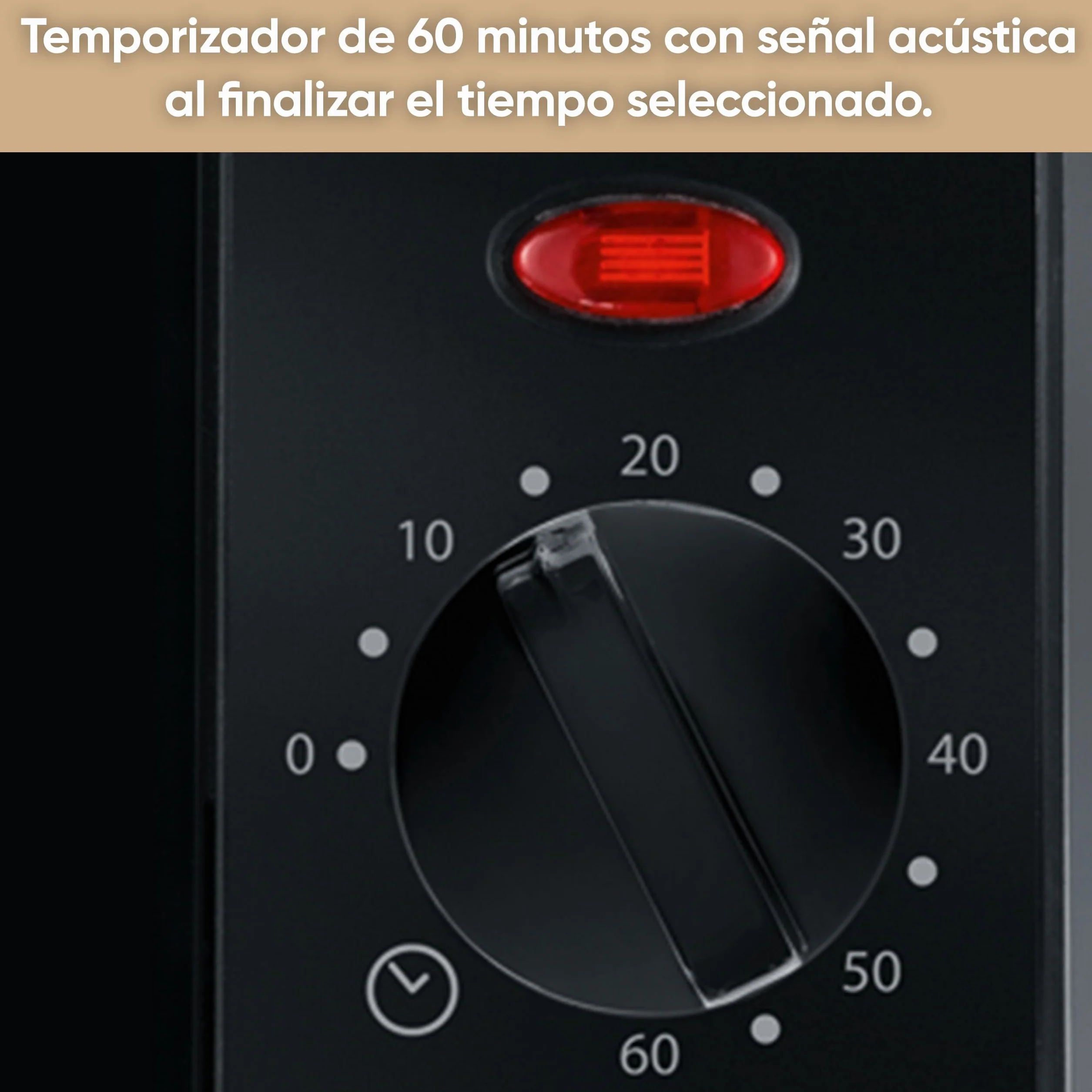 SEVERIN Mini horno tostador, horno compacto de sobremesa con grill, horno pequeño con bandeja y temporizador de 60 minutos, 800 W, 9 L, negro, TO 2052