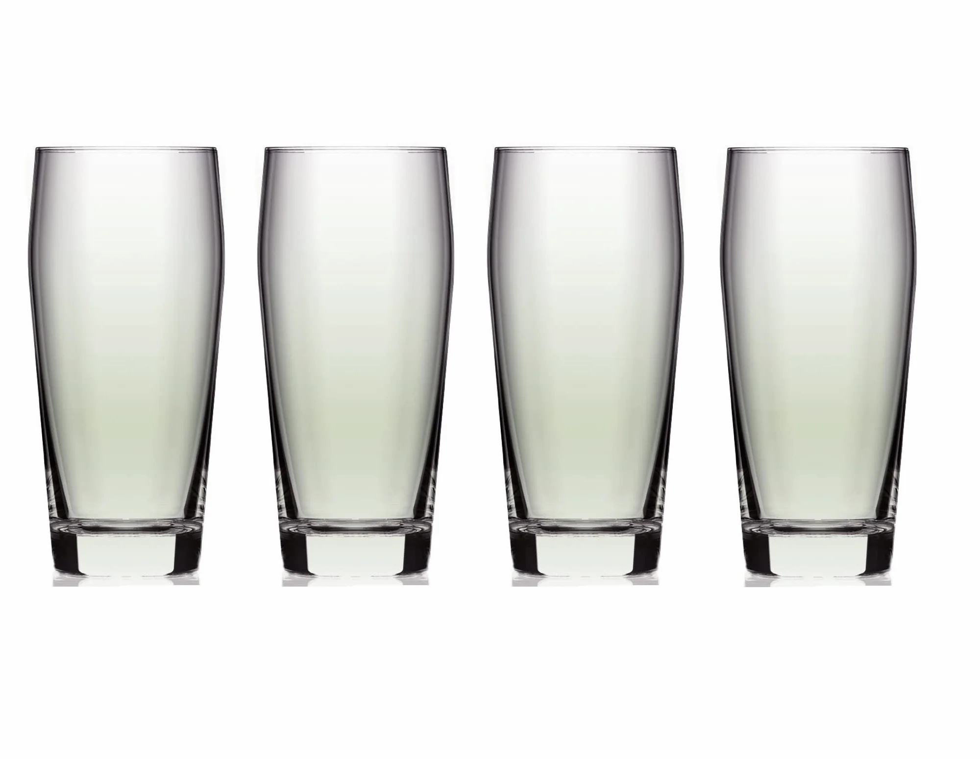 North Mountain Supply Vasos de cerveza Green Amsterdam, hechos de vidrio reciclado, 12 onzas, juego de 4