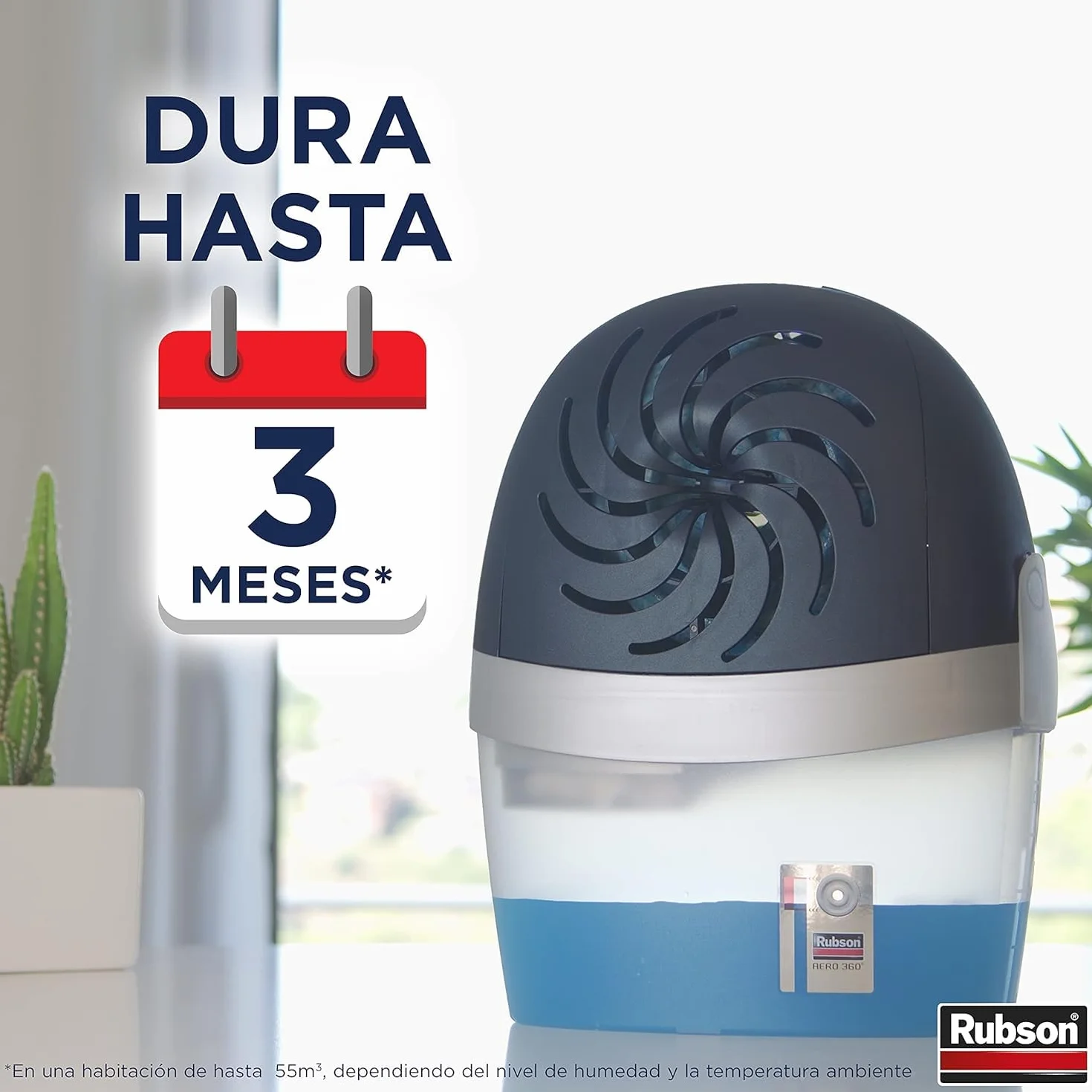 Rubson AERO 360º Recambios Jardín de Lavanda para deshumidificador, aromaterapia, neutralizador de olores ultraabsorbente, 1 unidad (450 g)