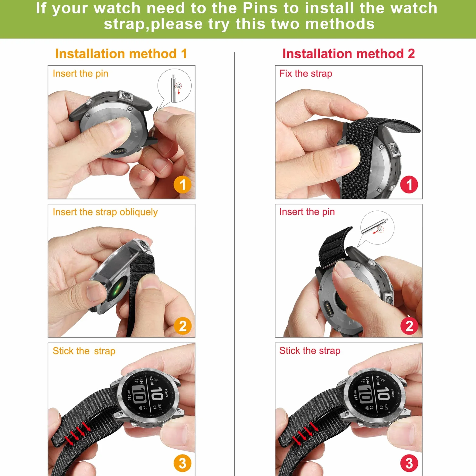 Correa Compatible Garmin Fenix 8 47mm 22mm Quick Fit Nylon Deporte Loop Forerunner 935 945 955 Epix 2 Pro Instinct 2
