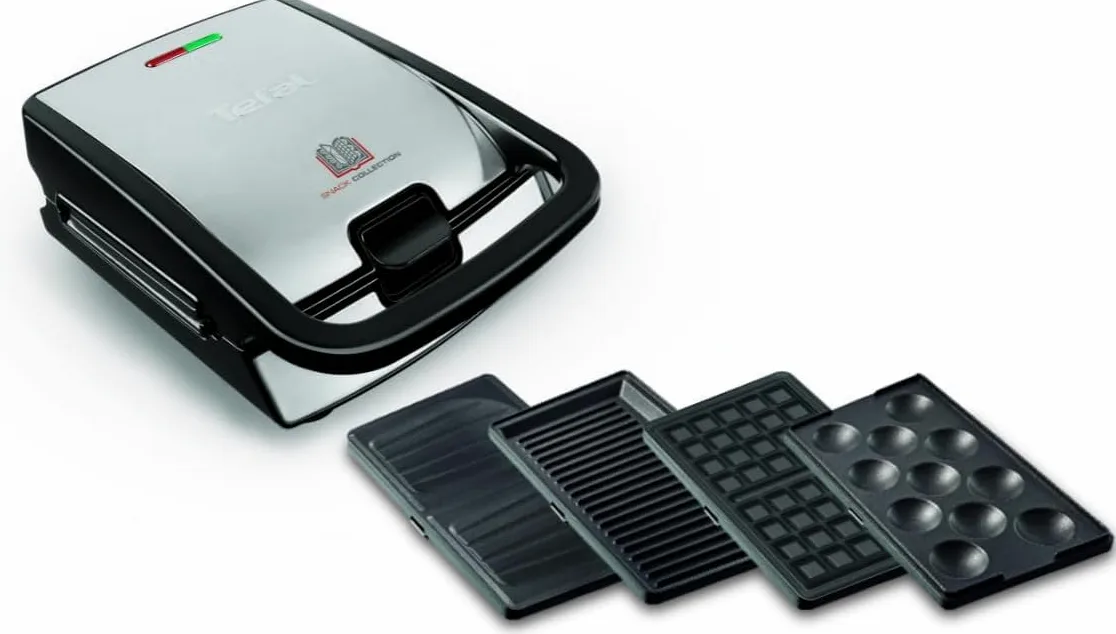 Tefal SW854D16 sandwich maker 700 W Black Stainless steel