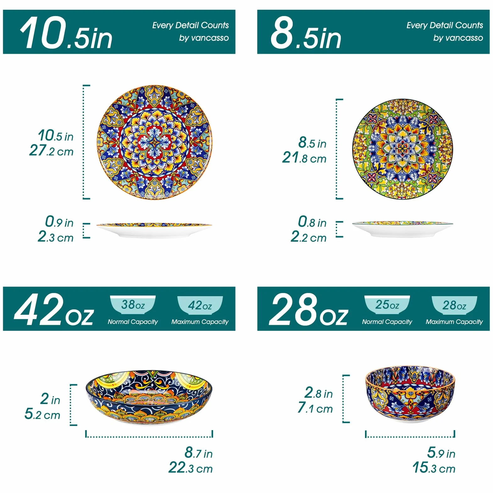 Vajillas Completas 30 Piezas para 6 Personas