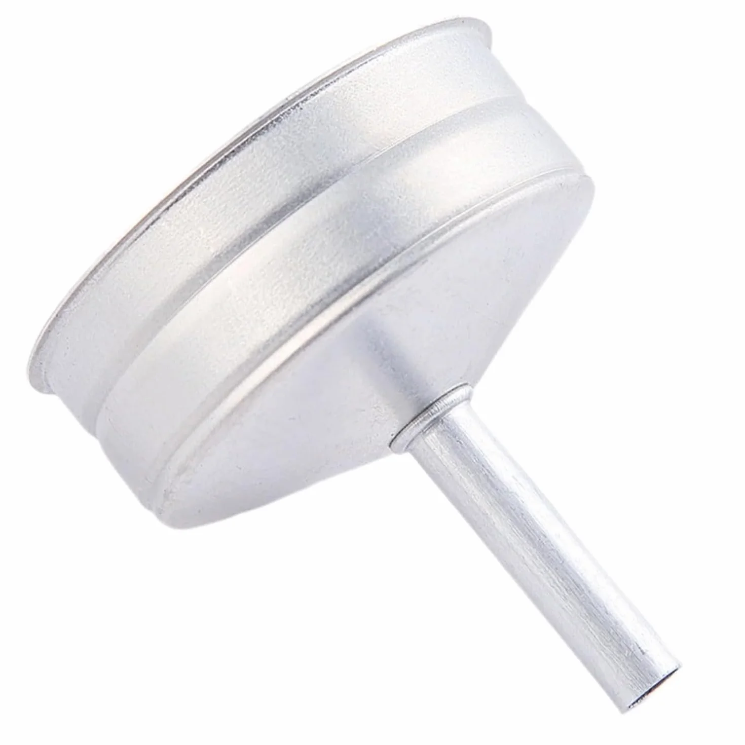 CABLEPELADO Embudo para cafetera italiana Moka, filtro de café, recipiente de repuesto de aluminio, diámetro 4,6 cm, adecuado para cafeteras con 1 taza