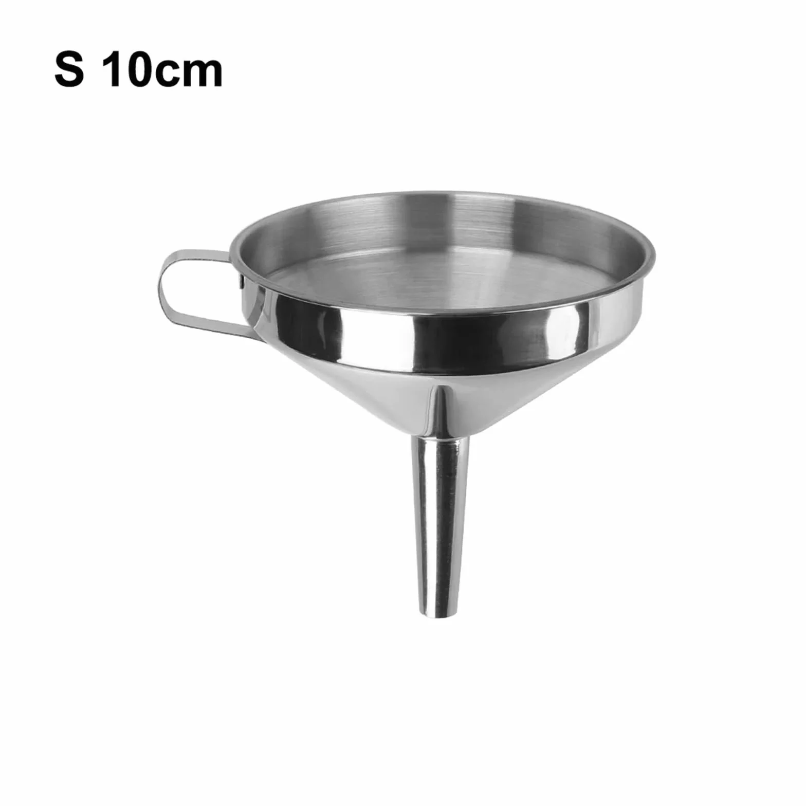 Embudos Embudo de Acero Inoxidable for enlatar Vino, Cerveza, Aceite, Frasco, Utensilios de Cocina, embudos de Boca Ancha, Embudo de Metal con Filtro Desmontable.(14CM)