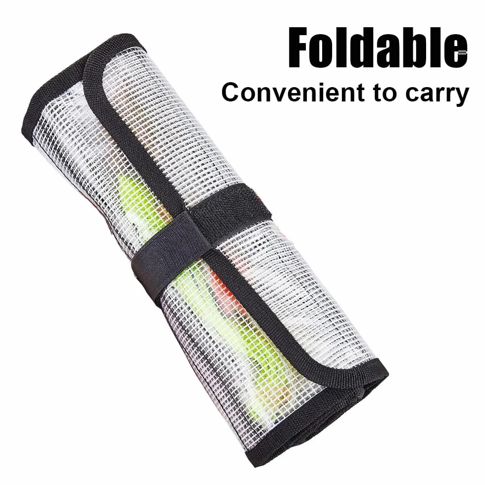 MiOYOOW Bolsa de PVC para señuelos de Pesca, Enrollable, para Agua Dulce y Salada, Ideal para embarcaciones al Aire Libre